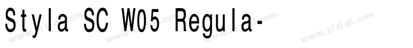 Styla SC W05 Regula字体转换 Styla SC W05 Regula字体转换